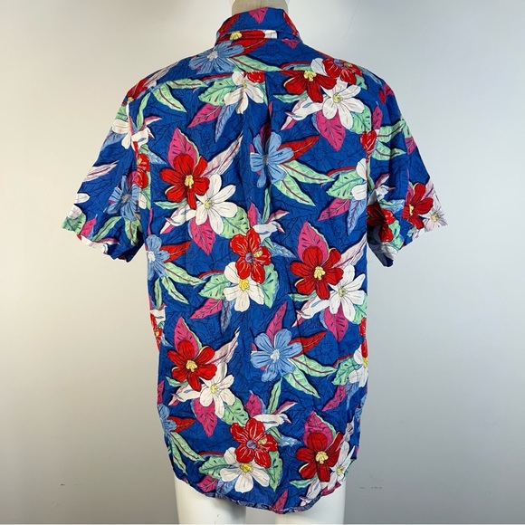 Vineyard Vines Blue Floral Button Down Shirt L - Picture 5 of 10